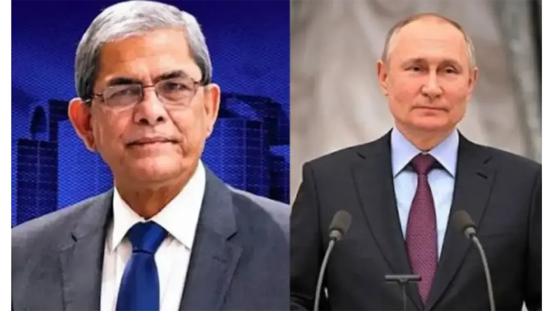 রাষ্ট্রপতি মির্জা ফখরুলকে পুতিনের অভিনন্দন