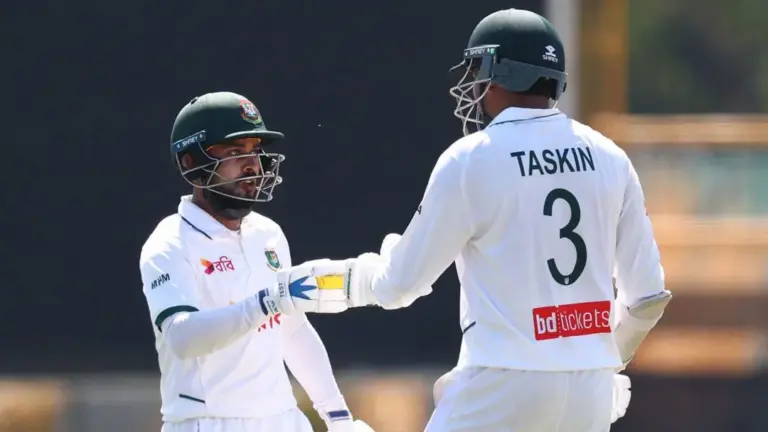 ২১৯ রানের লিড নিয়ে লাঞ্চে বাংলাদেশ