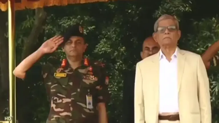 বঙ্গভবনে রাষ্ট্রপতি মির্জা ফখরুল ইসলাম, দেয়া হলো গার্ড অব অনার
