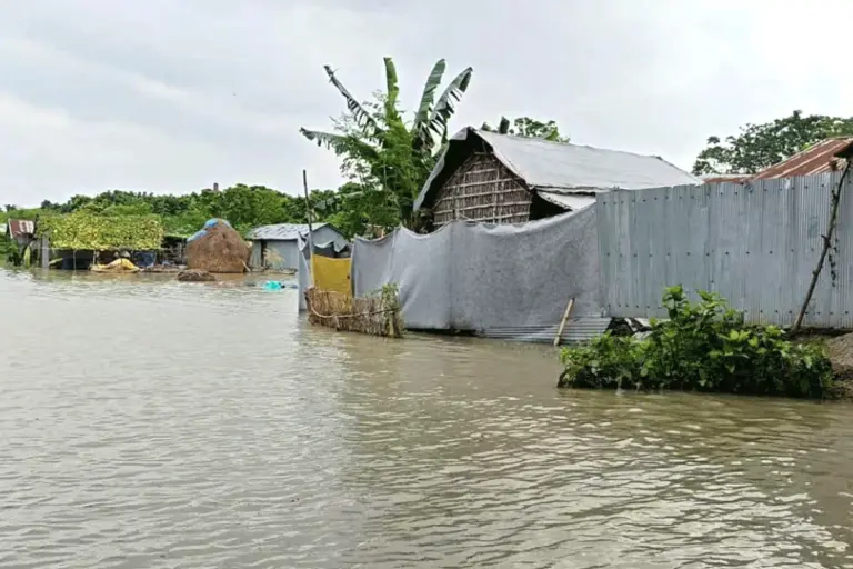 চাঁপাইনবাবগঞ্জে তিন নদীর পানি বৃদ্ধি, পানিবন্দি ৪ হাজার ৩৫০ পরিবার