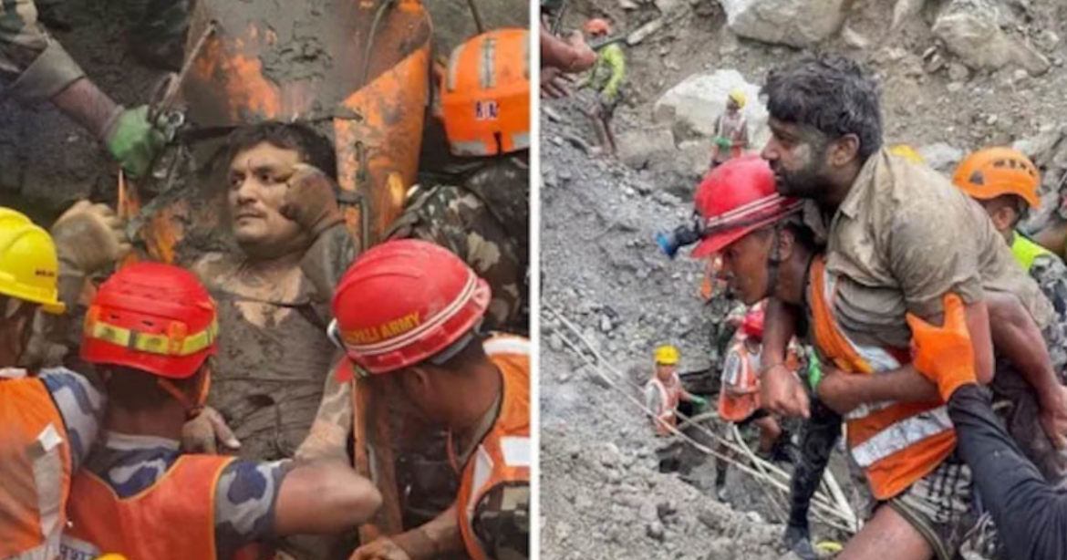 নেপালে ভয়াবহ বন্যা ও ভূমিধসের ৯ দিন পর ধ্বংসস্তূপে চাপা পড়া একটি জলবিদ্যুৎ প্রকল্পের টানেল থেকে ২ শ্রমিককে জীবিত উদ্ধার করা হয়েছে।