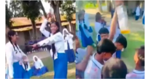 বিদ্যালয় মাঠে মদের বোতল হাতে শিক্ষার্থীদের নাচানাচি, ভিডিও ভাইরাল