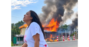 ‘আমার সাইফকে আইন্না দাও’ আগুনের পাশে নারীর আহাজারি